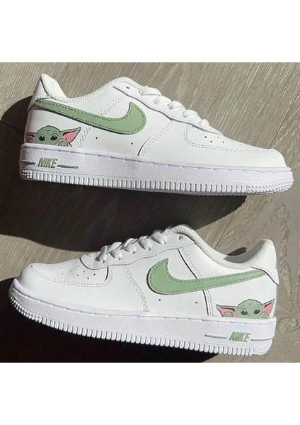 Airforce1 '07 White Tasarımlı Spor Ayakkabı Sneakers Unisex Ortepedik Taban