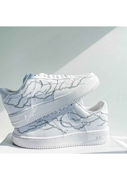 Airforce1 '07 White Tasarımlı Spor Ayakkabı Sneakers Unisex Ortepedik Taban