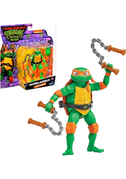 Tmnt Ninja Kaplumbağalar Aksiyon Figürler 11 cm Michelangelo The Entertainer