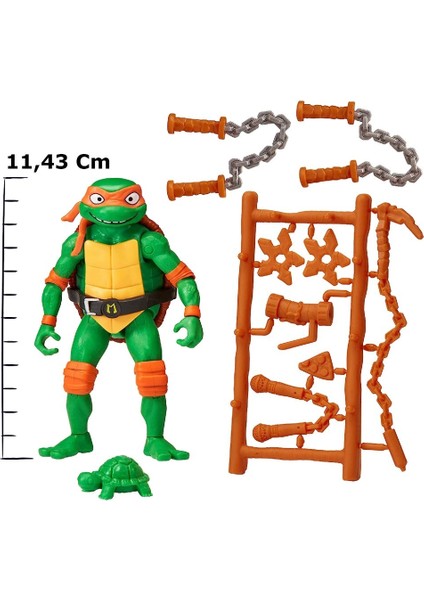 Ninja Kaplumbağalar Aksiyon Figürler 11 cm Michelangelo The Entertainer