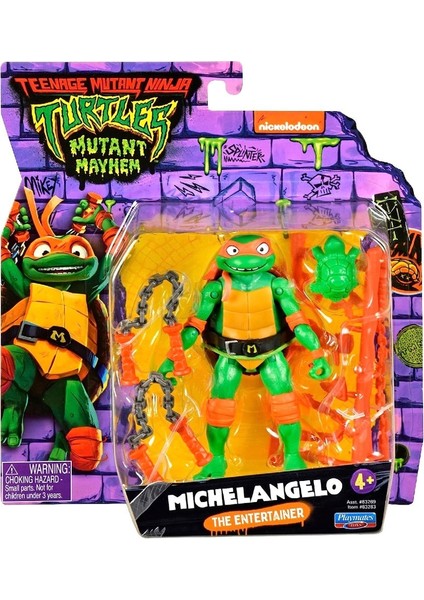 Ninja Kaplumbağalar Aksiyon Figürler 11 cm Michelangelo The Entertainer