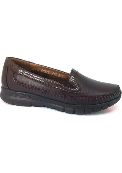 Laden Forelli Hakiki Deri Anatomik Bayan Ayakkabı-Kahverengi fiyatları