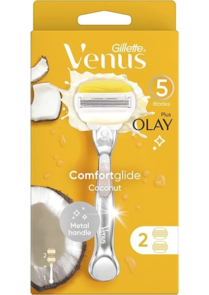 Comfortglide Olay Kadın Tıraş Makinesi + 2 Yedek Tıraş Bıçağı