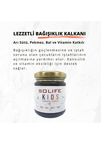 Pekmez Arı Sütü Propolis ve Vitamin Katkılı Kakaolu Macun 240 gr