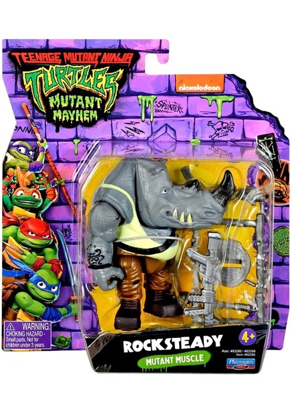 Tmnt Ninja Kaplumbağalar Aksiyon Figürler 11 cm Rocksteady Mutant Muscle indirimleri