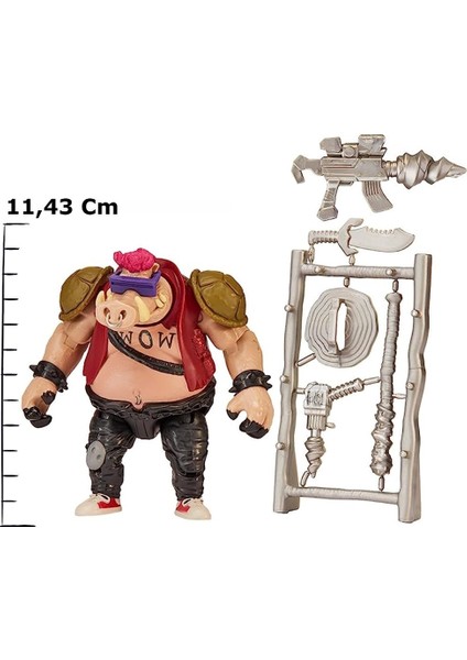 Ninja Kaplumbağalar Aksiyon Figürler 11 cm Bebop Jacked Up Warthog