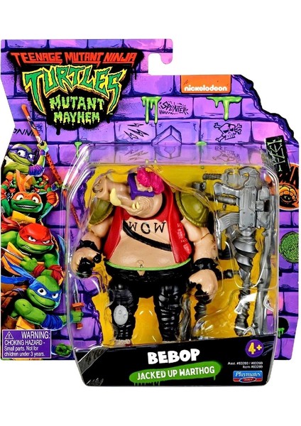 Ninja Kaplumbağalar Aksiyon Figürler 11 cm Bebop Jacked Up Warthog