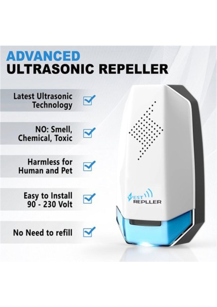Haşere Fare Sinek Böcek Kovucu Ultrasonik Cihaz Elektirikli Prize Takılır Kaçırıcı Kovar Savar Alet fırsatları
