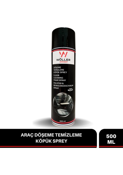 Oto Döşeme Temizleyici Köpük Sprey 500 Ml.