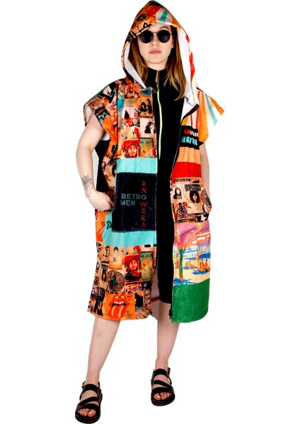 SP1036 Retro Sörf Pançosu, Giyilebilir Plaj Havlusu fiyatları