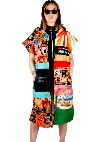 SP1036 Retro Sörf Pançosu, Giyilebilir Plaj Havlusu indirimleri