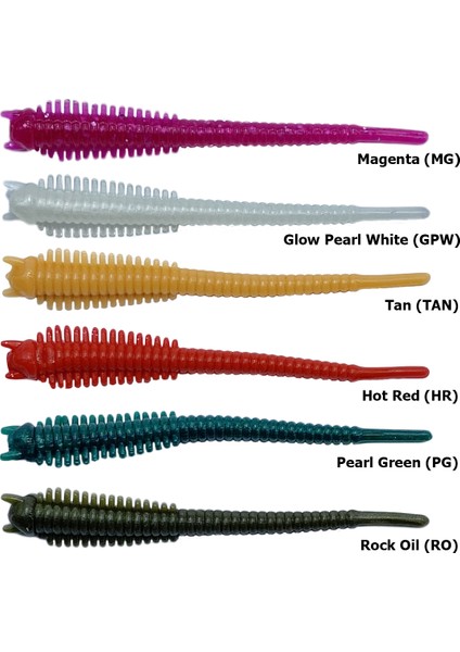 Soft Baits Sandworm 6 cm Kokulu Silikon Yem