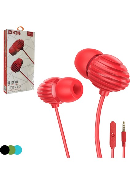 Kulakiçi Kulaklık Mikrofonlu 3.5mm Escom M-30