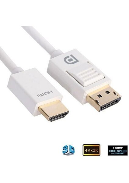 MP306 Dısplay Port - HDMI Çevirici Kablo 2 Metre