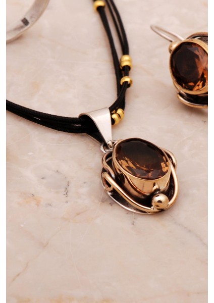 Renk Değiştiren Sultan Taşlı Tasarım Elişi Gümüş Set 2673 fiyatları