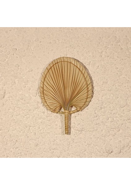 Bohem Japon Yelpazesi 19X28 Cm, Duvar Dekorasyon, Duvar Süsü, Iskandinav, Modern, Rattan