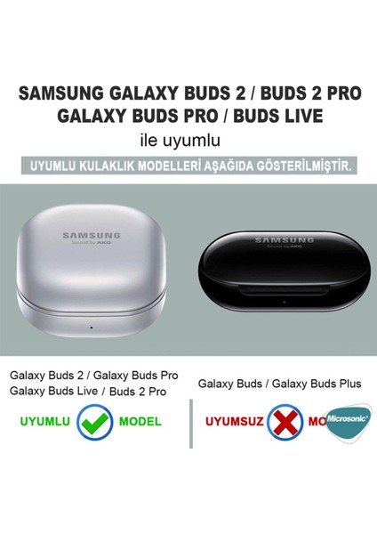 Samsung Galaxy Buds 2 - Buds Pro - Buds Live - Buds 2 Pro Uyumlu Kalpli Kulaklık Kılıfı modelleri