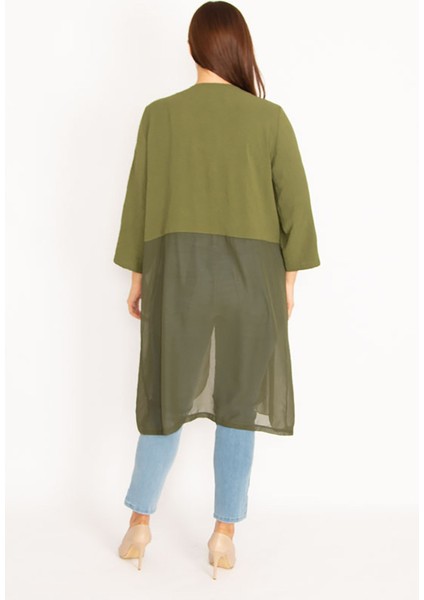 Kadın Haki Alt Kısmı Şifon Hırka 65N34879 fiyatları