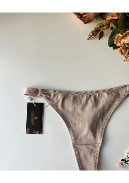 Perra Kadın %97 Pamuklu Günlük Kullanım Tanga (Siyah-Vizon) fiyatları