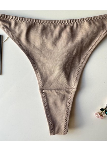 Perra Kadın %97 Pamuklu Günlük Kullanım Tanga (Siyah-Vizon) fırsatları