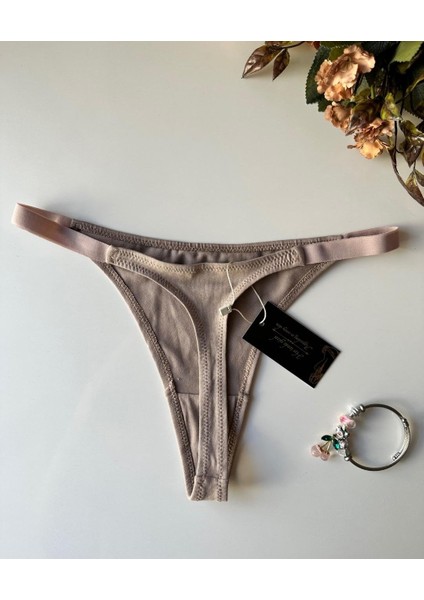 Perra Kadın %97 Pamuklu Günlük Kullanım Tanga (Siyah-Vizon) indirimleri