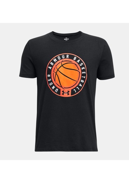 Erkek Çocuk UA Basketball Logo Kısa Kollu 1380049-001