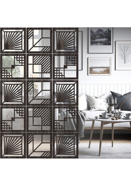 Lazer Kesim Sarkıt Paravan, Ahşap Seperatör, Panel Levha Seti