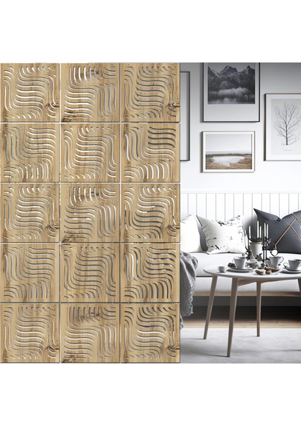 Lazer Kesim Sarkıt Paravan, Ahşap Seperatör, Panel Levha Seti