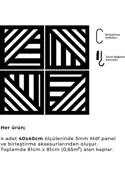 Lazer Kesim Sarkıt Paravan, Ahşap Seperatör, Panel Levha Seti modelleri