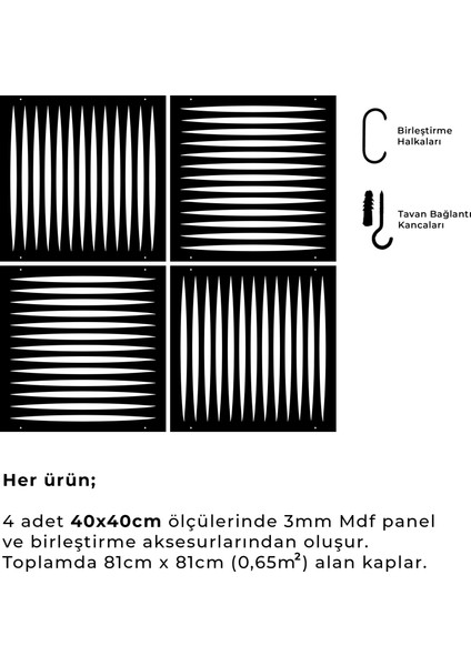 Lazer Kesim Sarkıt Paravan, Ahşap Seperatör, Panel Levha Seti modelleri