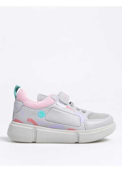 KEPA IN Kız Çocuk Sneaker Koşu & Yürüyüş Ayakkabısı Koyu Gri / Pembe