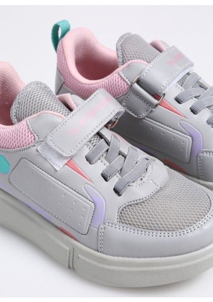 KEPA IN Kız Çocuk Sneaker Koşu & Yürüyüş Ayakkabısı Koyu Gri / Pembe indirimleri