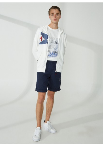 Kapüşon Yaka Düz Beyaz Erkek Sweatshırt Hooded Flag Sweatshırt modelleri