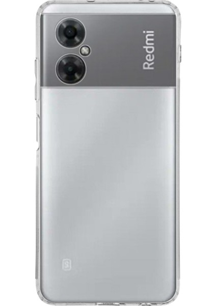 Xiaomi Redmi Note 11R Kapak Kamera Korumalı Tıpalı Şeffaf Silikon Kılıf