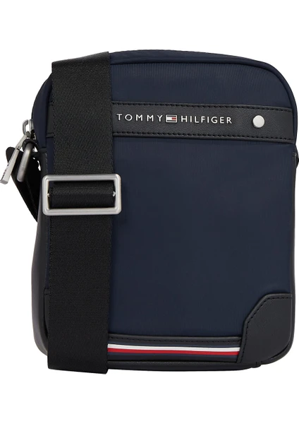 Tommy Hilfiger Lacivert Erkek Postacı Çantası Th Central Repreve Mını Reporter