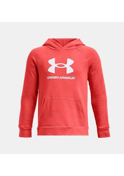 Erkek Çocuk UA Rival Fleece Big Logo Kapüşonlu Üst 1379791-690