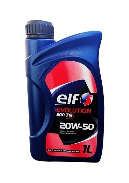 Motor Yağı Evolutıon 500 Ts 20W50 12B 1 Litre Elf
