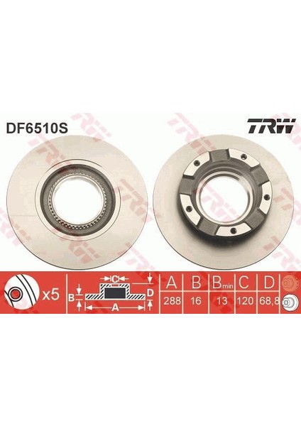 Fren Diski Arka 288MM Transit V362-V363 2012- Fwd BK21-FA-HA Takım Fiyatıdır fiyatları