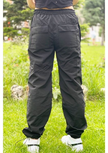 Çocuk Unisex Paçaları Elastik Jogger Paraşüt Kumaş PANTOLON-PNT-0031
