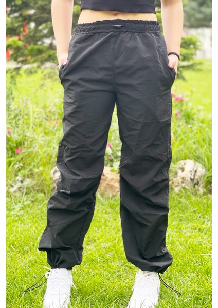 Çocuk Unisex Paçaları Elastik Jogger Paraşüt Kumaş PANTOLON-PNT-0031