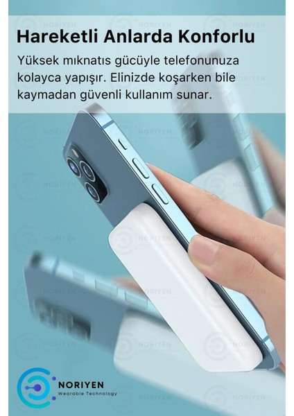 iPhone 12 13 14 Plus Pro Max Tam Uyumlu Apple Magsafe Battery Pack Powerbank Kablosuz Wireless Batarya Şarj Aleti