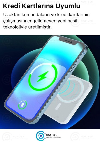 iPhone 12 13 14 Plus Pro Max Tam Uyumlu Apple Magsafe Battery Pack Powerbank Kablosuz Wireless Batarya Şarj Aleti