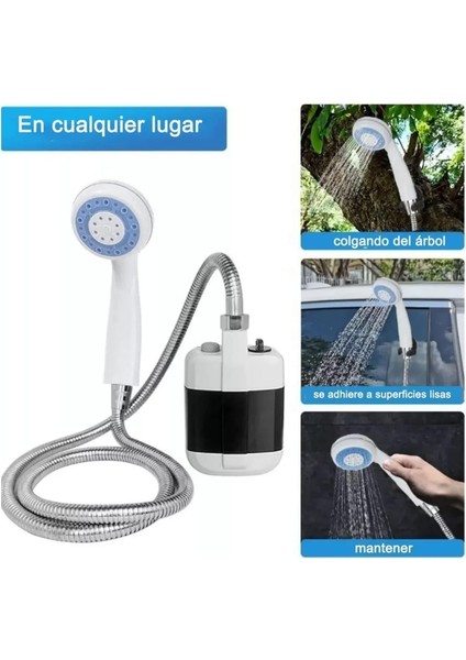 Taşınabilir Şarjlı Seyyar Duş Seti ( Pompa - Hortum - Duş Başlığı ) modelleri