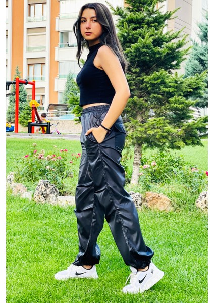 Kız Çocuk Jogger Yüksek Bel Elastik Paça Paraşüt PANTOLON-PNT-0032 fiyatları