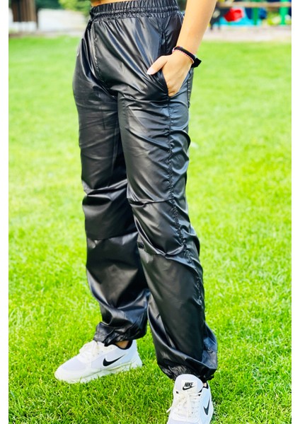 Kız Çocuk Jogger Yüksek Bel Elastik Paça Paraşüt PANTOLON-PNT-0032 modelleri