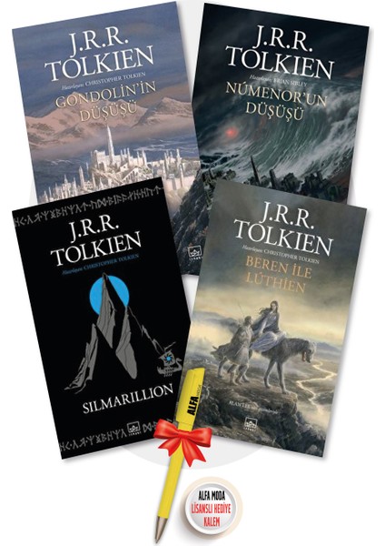 Numenor’un Düşüşü + Silmarillion + Gondolin’in Düşüşü + Beren ile Luthien (J. R. R. Tolkien) 4 Kitap