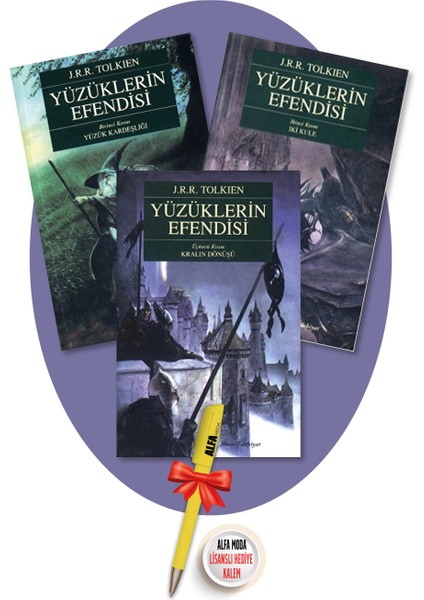 Yüzüklerin Efendisi Serisi 1-2-3 (Yüzük Kardeşliği-Iki Kule-Kralın Dönüşü) (J. R. R. Tolkien ) 3 Kitap