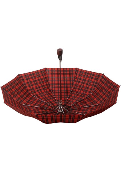 Lüx Şemsiye Kırmızı Ekose Desen fiyatları