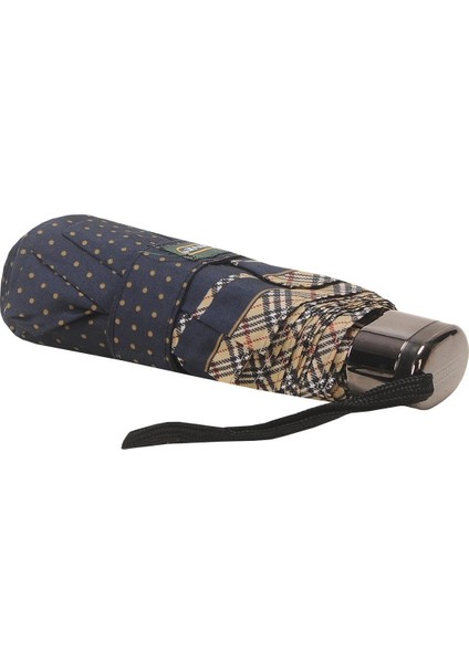 Lüx Şemsiye Mini Micro Sarı Puantiyeli Lacivert fırsatları