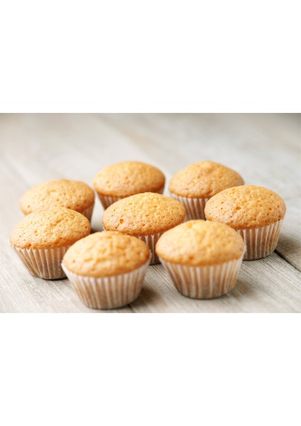 Afili Home Muffin Cupcake Beyaz Kağıt Kapsül 12'li